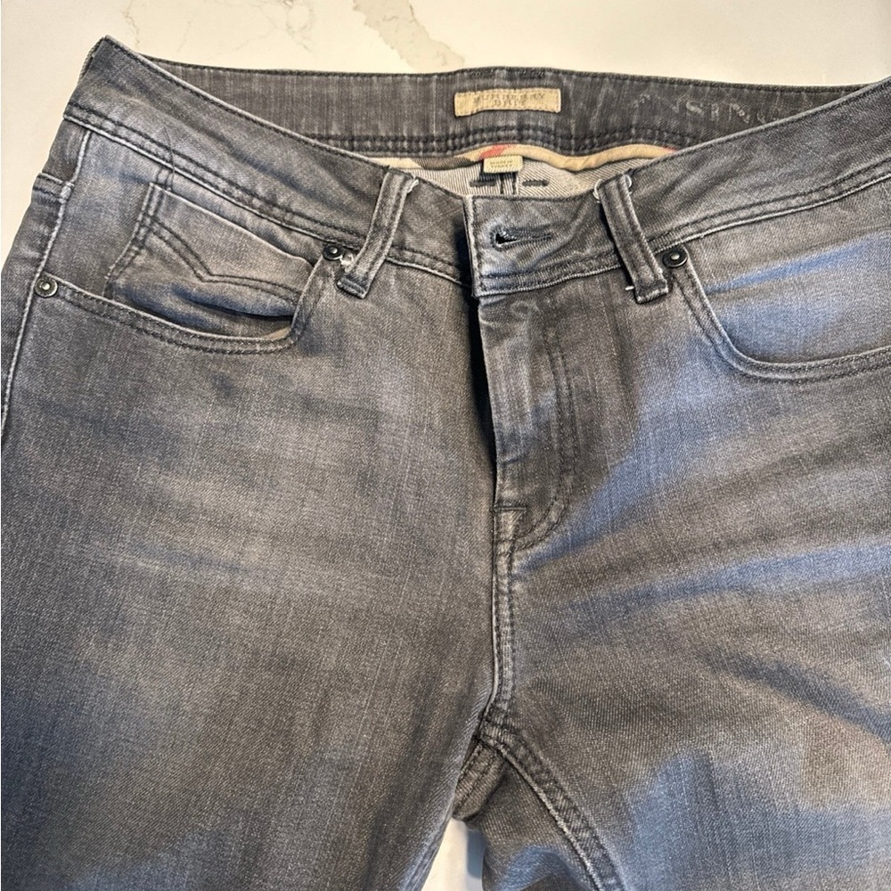 Burberry Gray Skinny Jeans Soft Denim Versatile